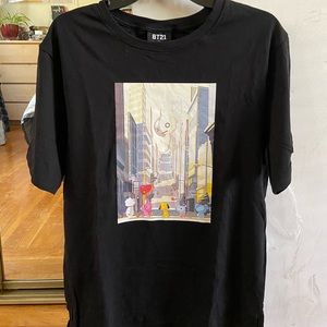 Brand NEW BT21 Street Graphic Artwork T-Shirt